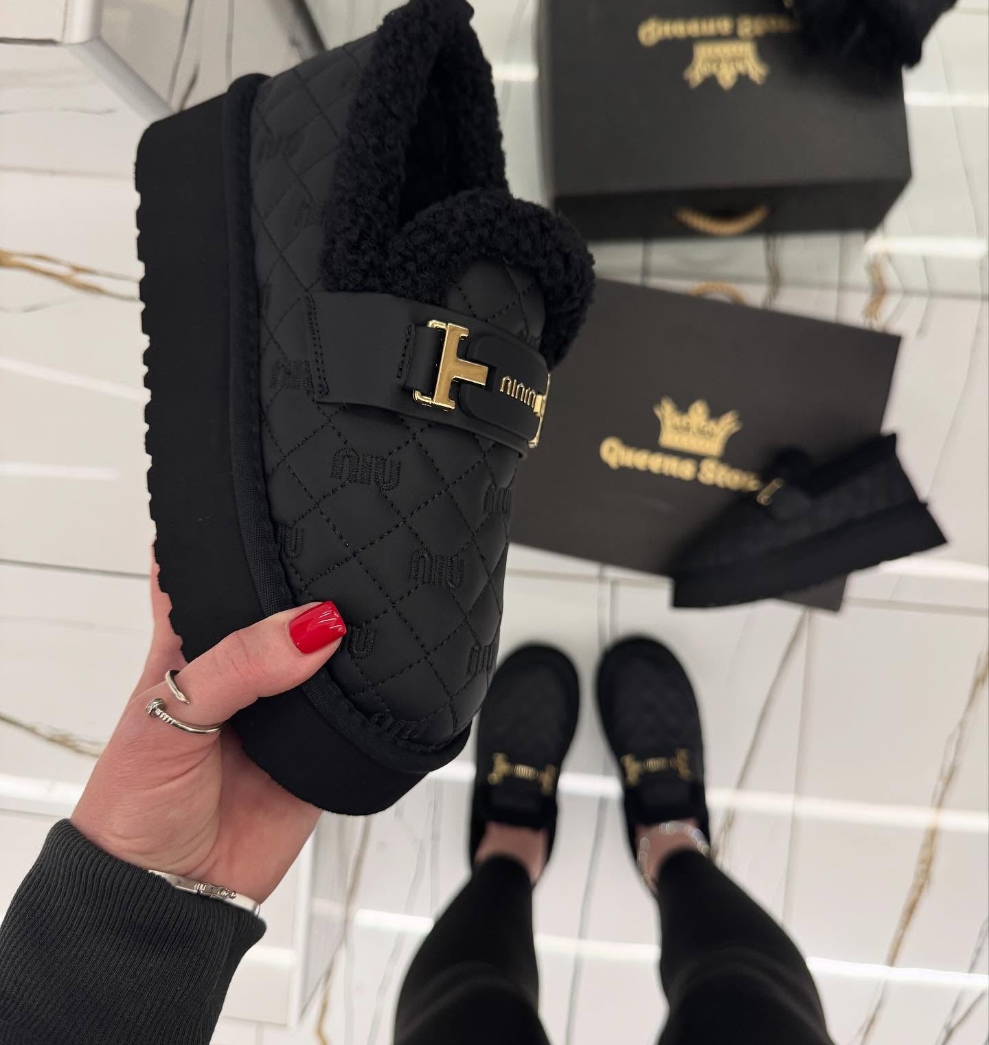 Cotton warm fleece casual shoes