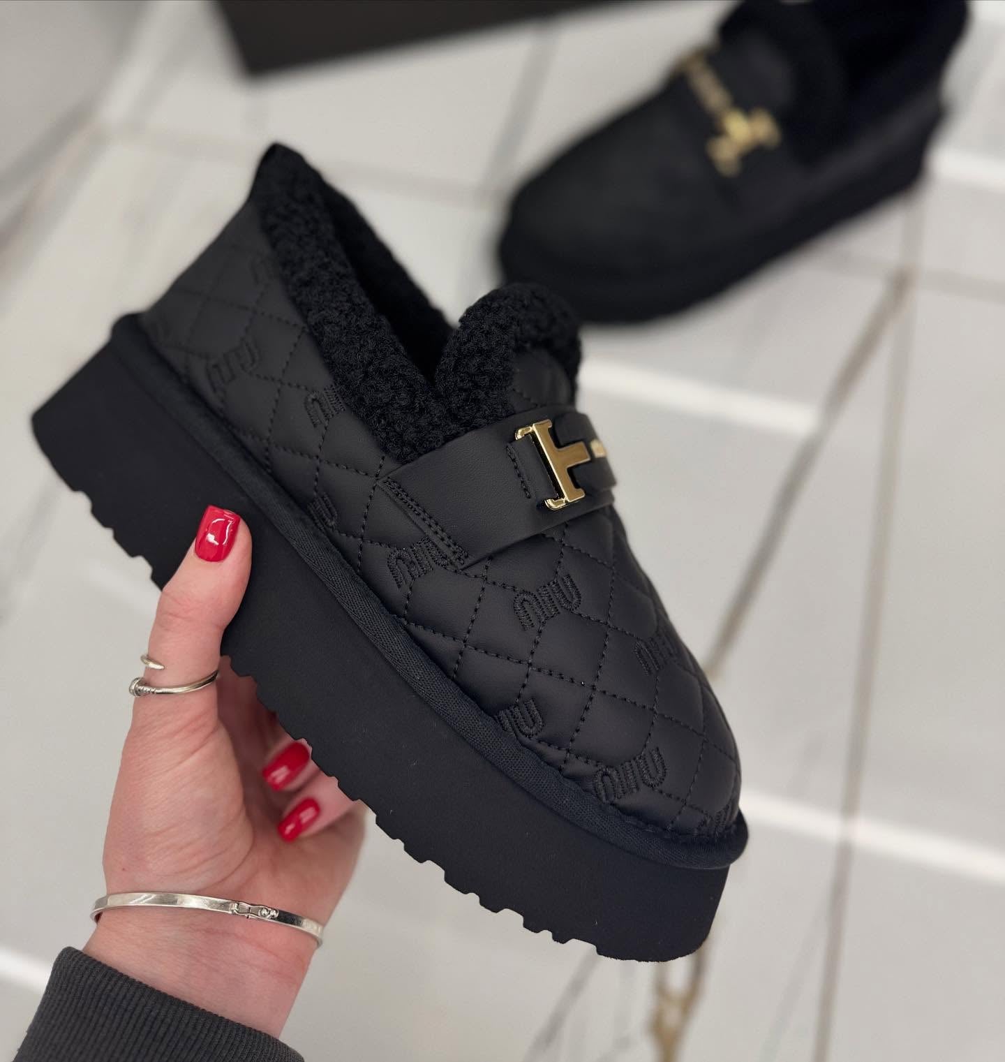 Cotton warm fleece casual shoes
