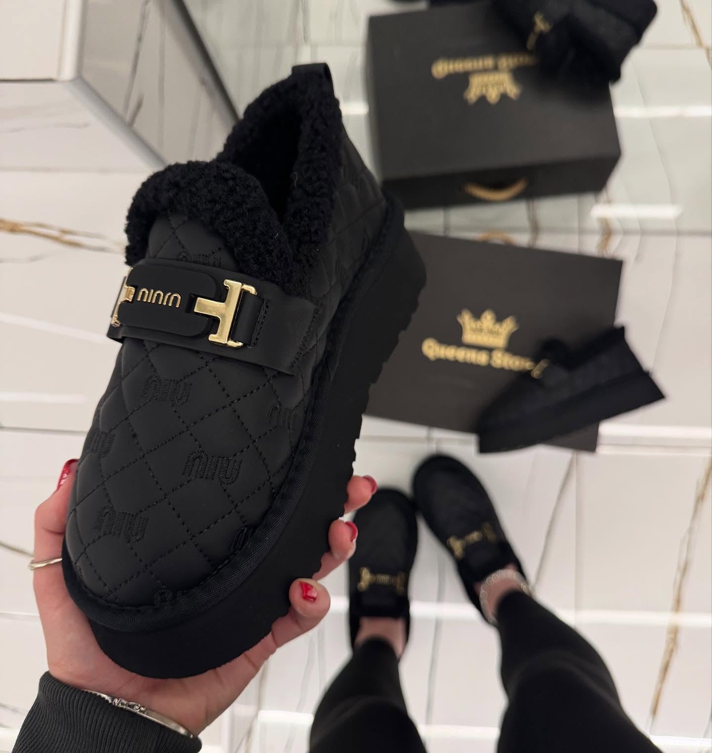 Cotton warm fleece casual shoes