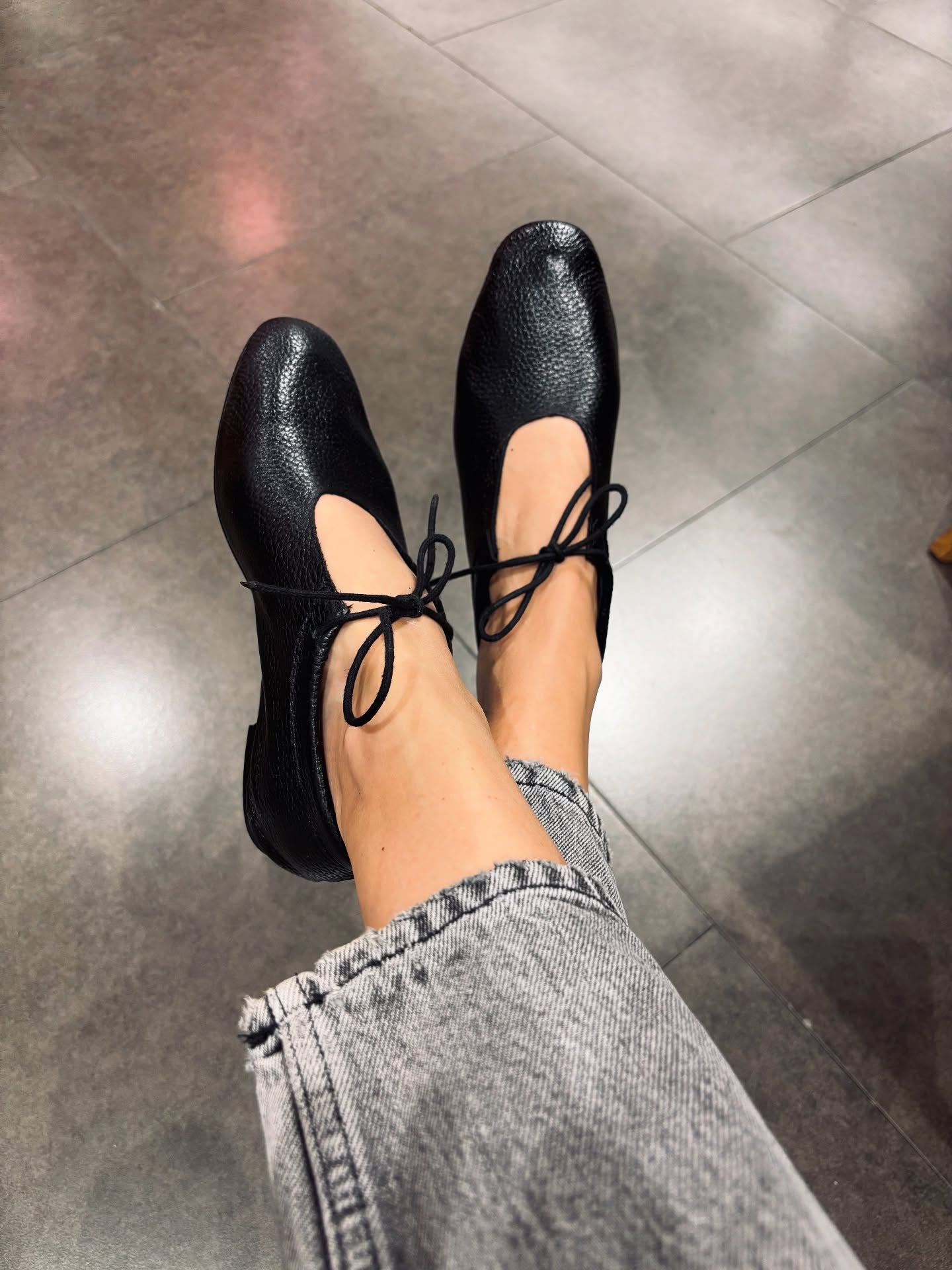 Italian leather lace-up soft-soled shoes