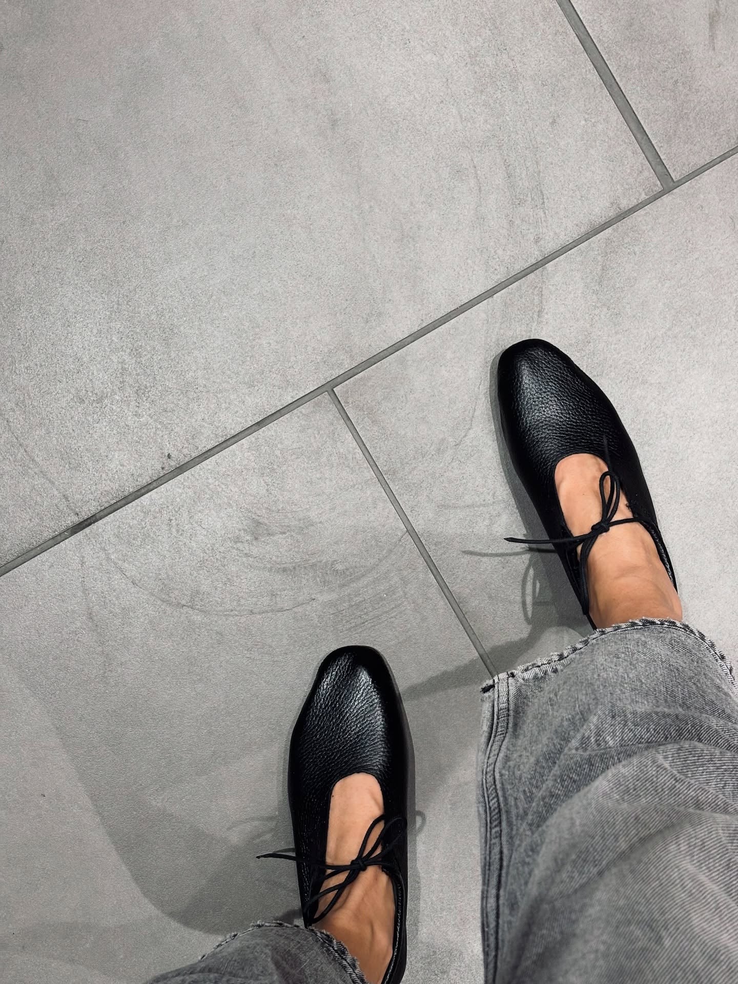 Italian leather lace-up soft-soled shoes