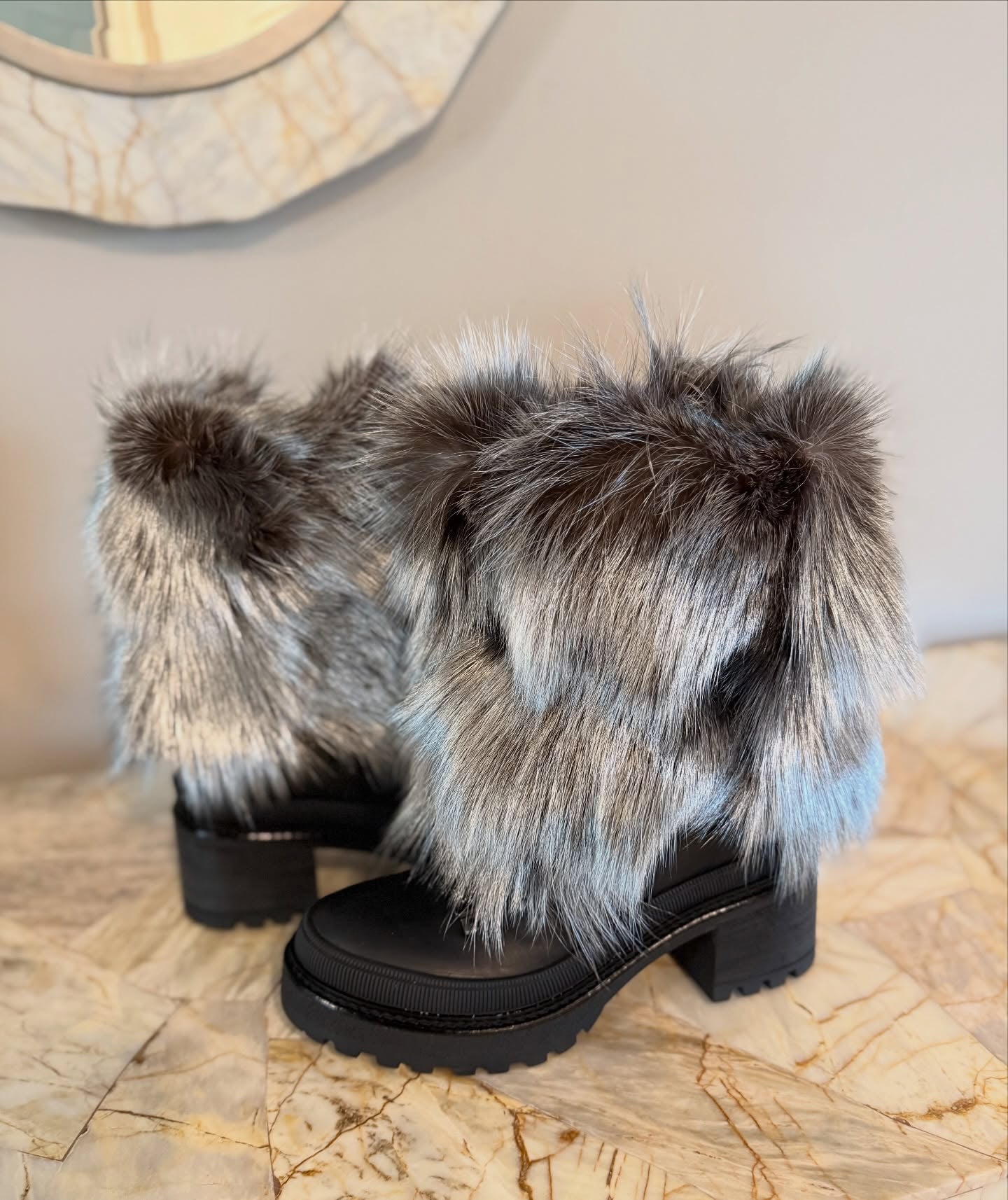 Suede Italian leather ankle boots