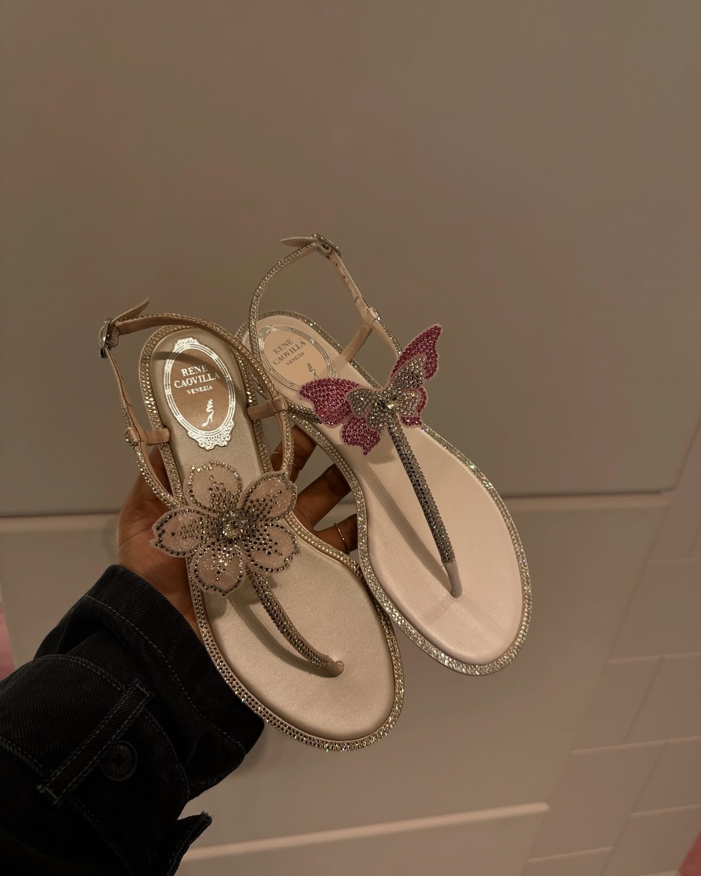Flower Butterfly Flip Flop Sandals