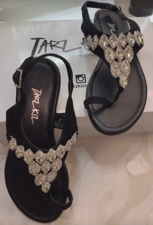 Crystal Diamond Flip Flops