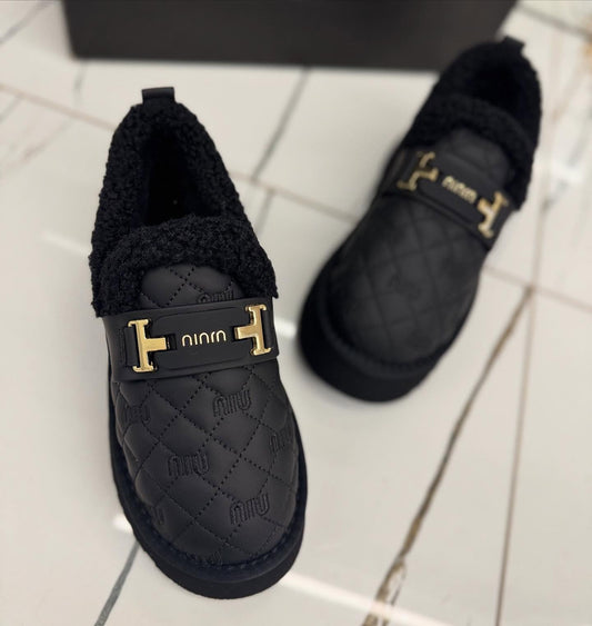 Cotton warm fleece casual shoes