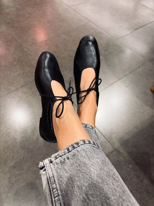 Italian leather lace-up soft-soled shoes