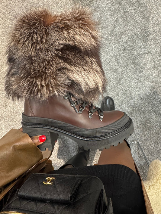 Suede Italian leather ankle boots