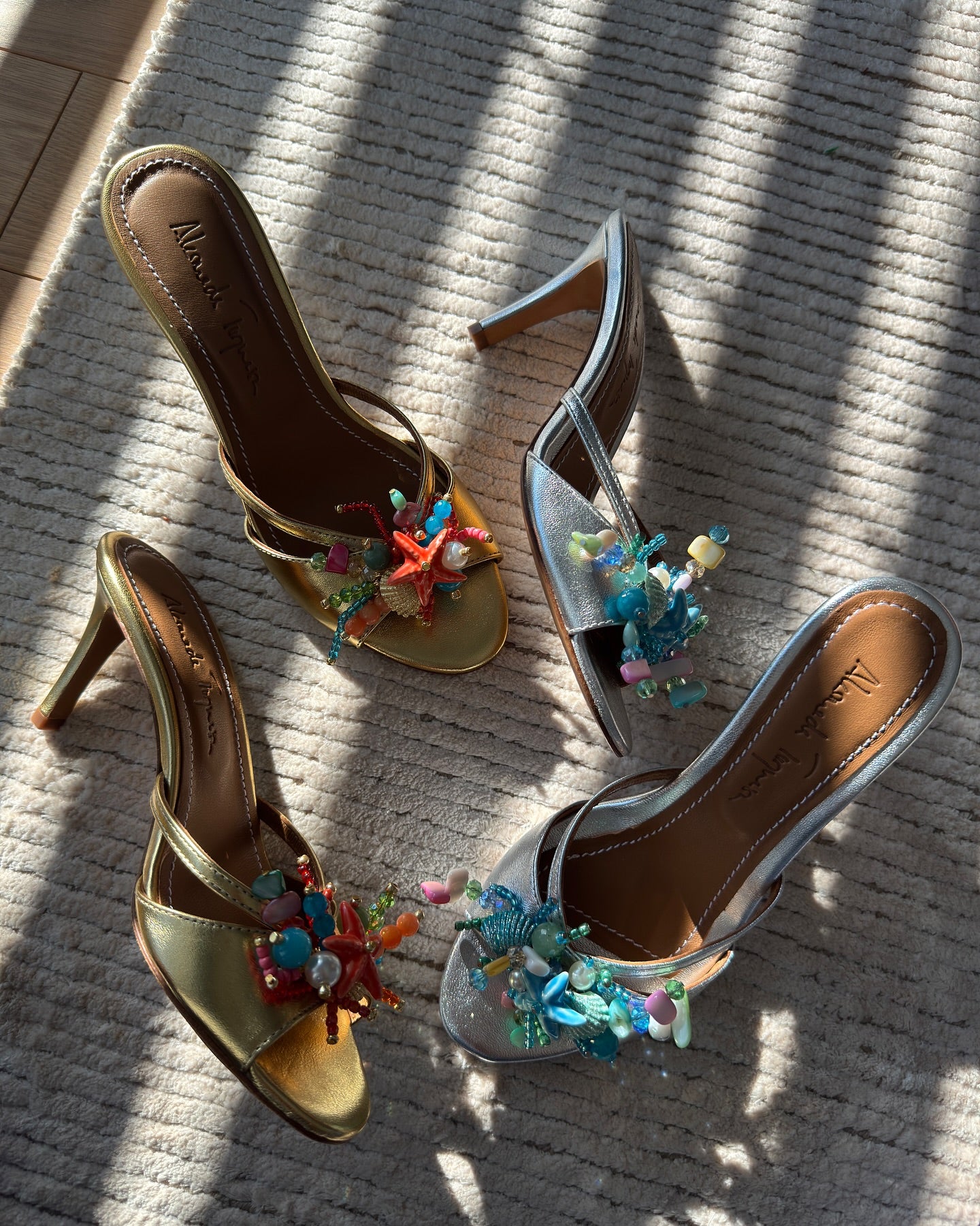 Ocean gold high heels